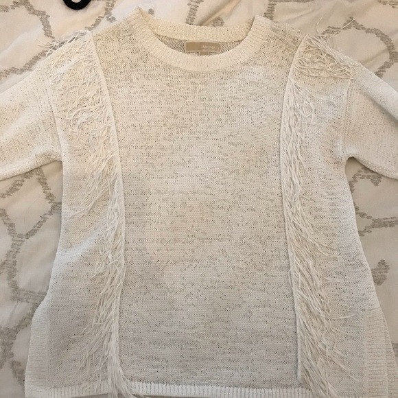 MICHAEL Michael Kors Short Sleeve Fringe Top - Picture 2 of 4